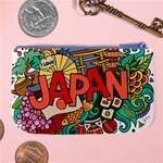 Earthquake And Tsunami Drawing Japan Illustration Large Coin Purse Back