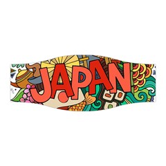 Earthquake And Tsunami Drawing Japan Illustration Stretchable Headband by Vaneshart