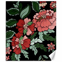 Beautiful Floral Vector Seamless Pattern Canvas 8  X 10 