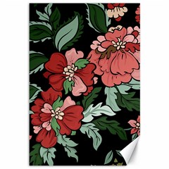 Beautiful Floral Vector Seamless Pattern Canvas 12  X 18 