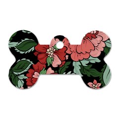 Beautiful Floral Vector Seamless Pattern Dog Tag Bone (two Sides)