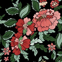 Beautiful Floral Vector Seamless Pattern Play Mat (square) by Vaneshart