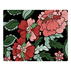 Beautiful Floral Vector Seamless Pattern Two Sides Premium Plush Fleece Blanket (large) by Vaneshart