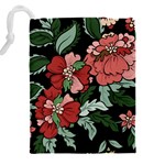 Beautiful Floral Vector Seamless Pattern Drawstring Pouch (4XL) Back