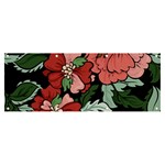 Beautiful Floral Vector Seamless Pattern Banner and Sign 8  x 3  Front