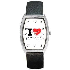 I Love Licorice Barrel Style Metal Watch by ilovewhateva