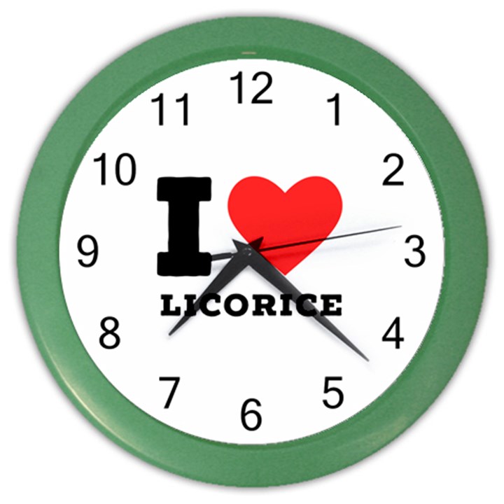 I love licorice Color Wall Clock