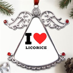 I Love Licorice Metal Angel With Crystal Ornament by ilovewhateva