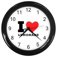 I Love Lemonade Wall Clock (black) by ilovewhateva