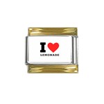 I love lemonade Gold Trim Italian Charm (9mm) Front