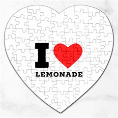 I Love Lemonade Jigsaw Puzzle (heart) by ilovewhateva