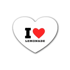 I Love Lemonade Rubber Coaster (heart) by ilovewhateva