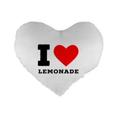 I Love Lemonade Standard 16  Premium Heart Shape Cushions by ilovewhateva