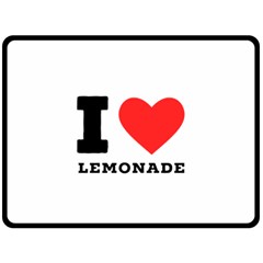 I Love Lemonade Two Sides Fleece Blanket (large) by ilovewhateva