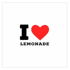 I Love Lemonade Square Satin Scarf (36  X 36 ) by ilovewhateva