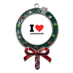 I Love Lemonade Metal X mas Lollipop With Crystal Ornament by ilovewhateva