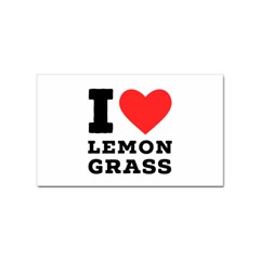 I Love Lemon Grass Sticker Rectangular (10 Pack) by ilovewhateva