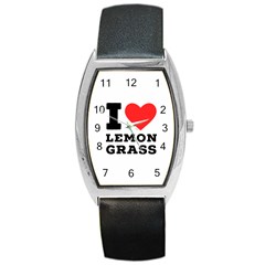 I Love Lemon Grass Barrel Style Metal Watch by ilovewhateva