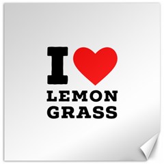 I Love Lemon Grass Canvas 20  X 20  by ilovewhateva