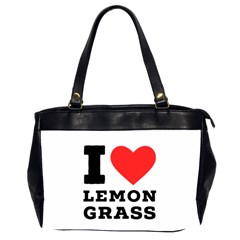 I Love Lemon Grass Oversize Office Handbag (2 Sides) by ilovewhateva