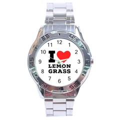 I Love Lemon Grass Stainless Steel Analogue Watch by ilovewhateva