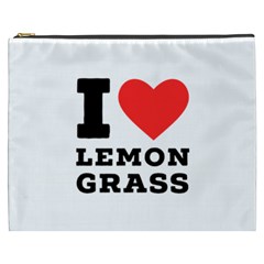 I Love Lemon Grass Cosmetic Bag (xxxl) by ilovewhateva