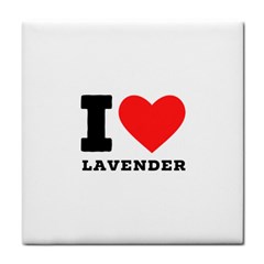 I Love Lavender Tile Coaster by ilovewhateva