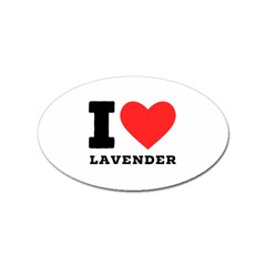 I Love Lavender Sticker (oval) by ilovewhateva