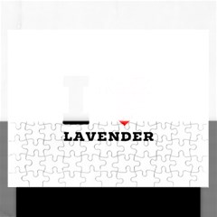 I Love Lavender Rectangular Jigsaw Puzzl by ilovewhateva