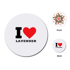 I Love Lavender Playing Cards Single Design (round) by ilovewhateva