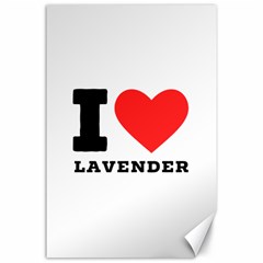 I Love Lavender Canvas 24  X 36  by ilovewhateva