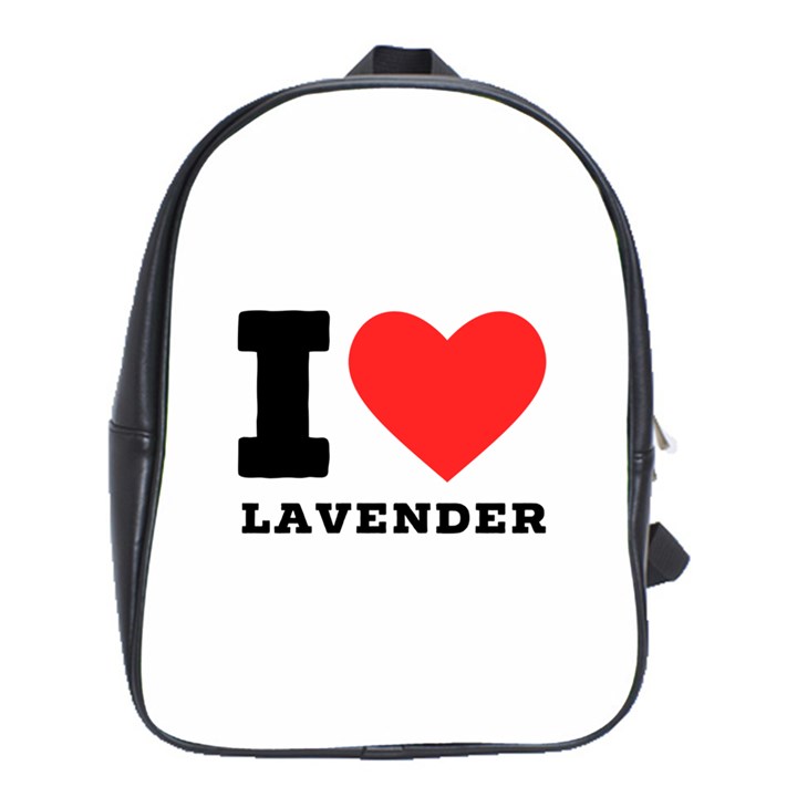 I love lavender School Bag (Large)