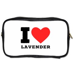 I Love Lavender Toiletries Bag (two Sides) by ilovewhateva