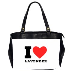 I Love Lavender Oversize Office Handbag (2 Sides) by ilovewhateva