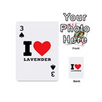 I love lavender Playing Cards 54 Designs (Mini) Front - Spade3