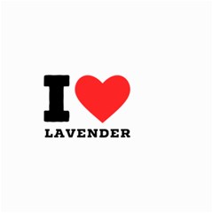 I Love Lavender Small Garden Flag (two Sides) by ilovewhateva