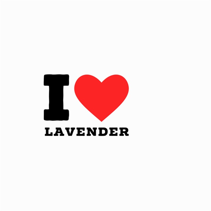 I love lavender Small Garden Flag (Two Sides)