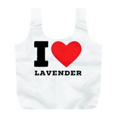 I Love Lavender Full Print Recycle Bag (l) by ilovewhateva