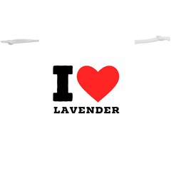 I Love Lavender Lightweight Drawstring Pouch (xl) by ilovewhateva