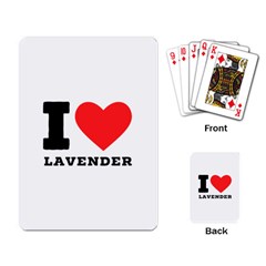 I Love Lavender Playing Cards Single Design (rectangle) by ilovewhateva