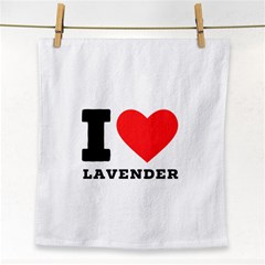 I Love Lavender Face Towel by ilovewhateva