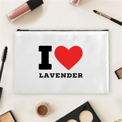 I Love Lavender Cosmetic Bag (large) by ilovewhateva