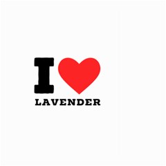 I Love Lavender Large Garden Flag (two Sides) by ilovewhateva