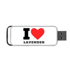 I Love Lavender Portable Usb Flash (two Sides) by ilovewhateva