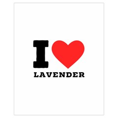 I Love Lavender Drawstring Bag (small) by ilovewhateva