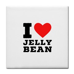 I Love Jelly Bean Tile Coaster by ilovewhateva