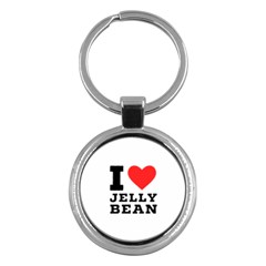 I Love Jelly Bean Key Chain (round) by ilovewhateva