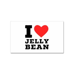 I Love Jelly Bean Sticker Rectangular (10 Pack) by ilovewhateva