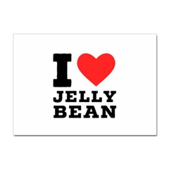 I Love Jelly Bean Sticker A4 (100 Pack) by ilovewhateva