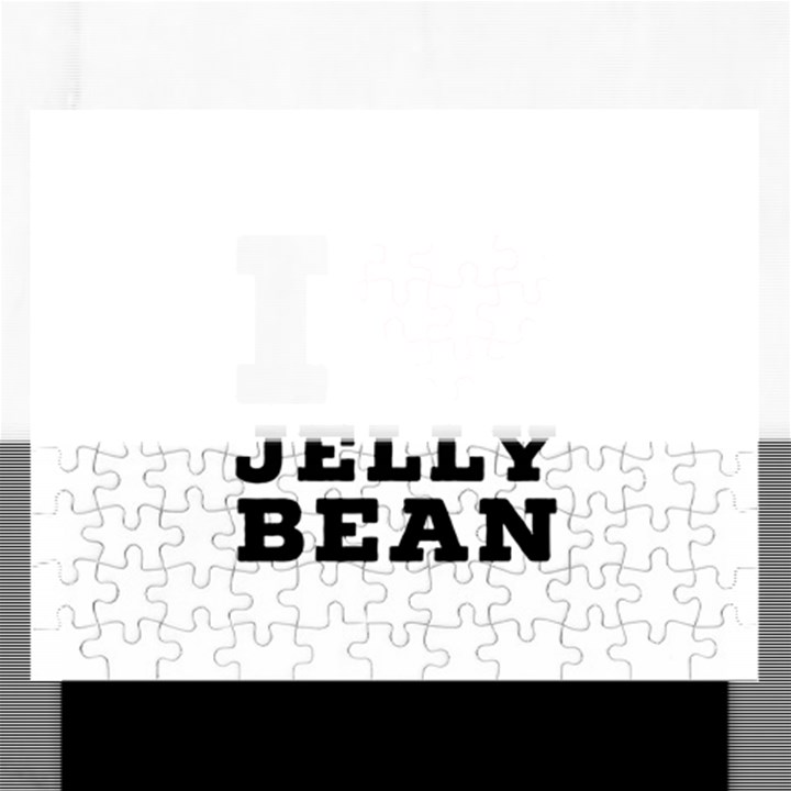 I love jelly bean Rectangular Jigsaw Puzzl